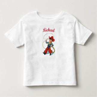 Rodeo cowboy met een gepersonaliseerde liefhebber  kinder shirts
