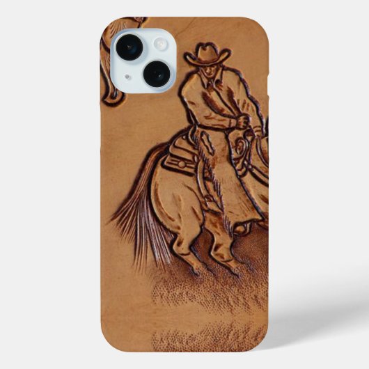 Rodeo Cowboy met western leder Case-Mate iPhone Case (Achterkant)