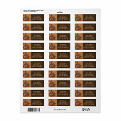 Rodeo Cowboy met western leder Etiket (Full Sheet)