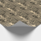 Rodeo Cowboy op paardenpakpapier Cadeaupapier (Hoek)