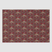 Rodeo Cowboy op Plaid Tissuepapier (Voorkant)