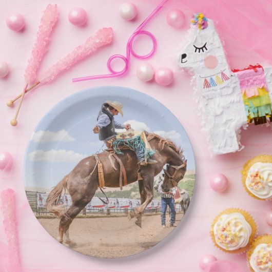 Rodeo cowboy papier bord (Feest)