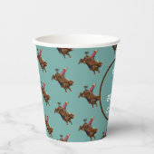 Rodeo cowboy papieren bekers (Voorkant)