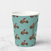 Rodeo cowboy papieren bekers (Voorkant)