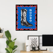 Rodeo Cowboy Poster (Thuiskantoor)