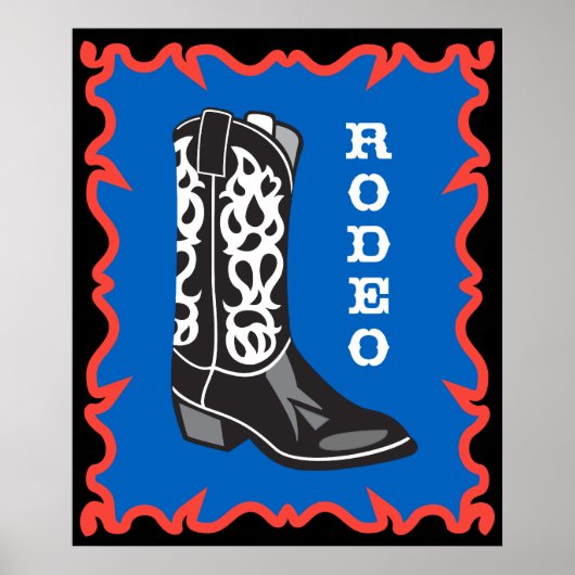 Rodeo Cowboy Poster (Voorkant)