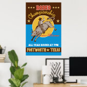 Rodeo Cowboy poster (Thuiskantoor)