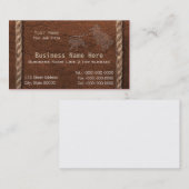 Rodeo, Cowboy, Ranch & Western Stijl Visitekaartje (Voorkant / Achterkant)