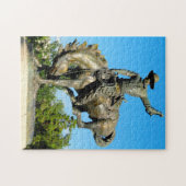 Rodeo Cowboy Standbeeld Colorado. Legpuzzel (Horizontaal)