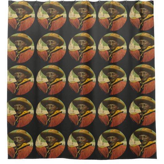  Rodeo Cowboy Steer Dogger Shower Curtain Douchegordijn (Voorkant)