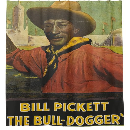 Rodeo Cowboy Steer Dogger Shower Curtain Douchegordijn (Voorkant)