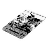 Rodeo Cowboy - Steer Roping Event Magneet (Linkerzijde)