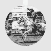 Rodeo Cowboy - Steer Roping Event Ornament (achterkant)