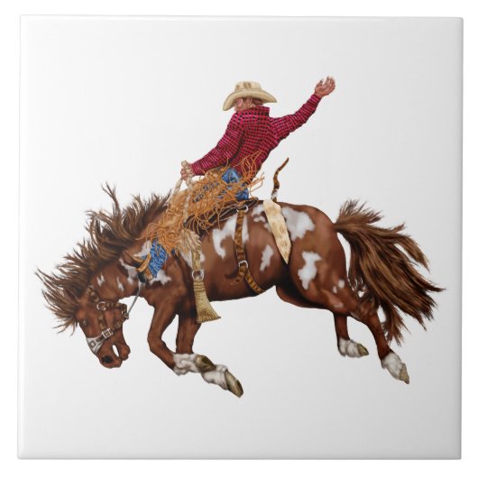 Rodeo Cowboy  Tegeltje (Voorkant)
