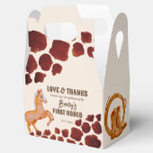 Rodeo cowboy verjaardag koe pony bedankdoosjes (Geopend)