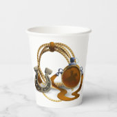 Rodeo Cowboy Verjaardagsfeestbekers Papieren Bekers (Achterkant)