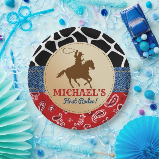 Rodeo Cowboy Verjaardagsfeestje Borden Papieren Bordje (Feest)