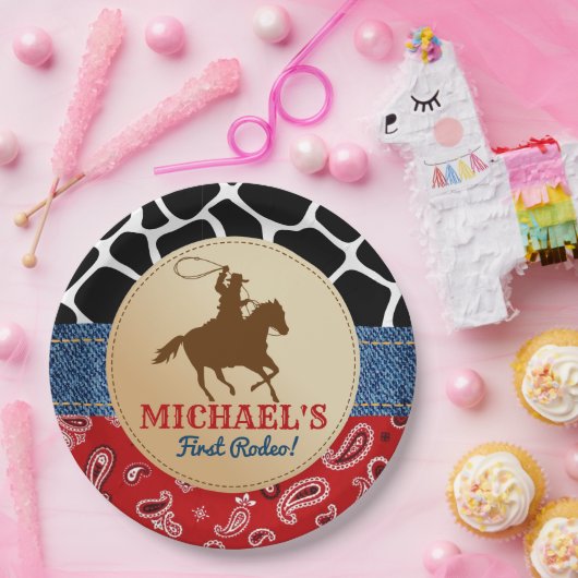 Rodeo Cowboy Verjaardagsfeestje Borden Papieren Bordje (Feest)