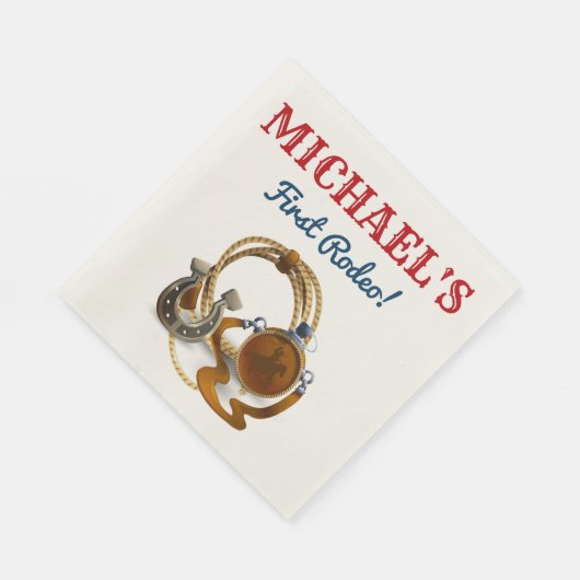 Rodeo Cowboy Verjaardagsfeestje servetten (Hoek)