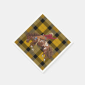 Rodeo Cowboy voor Bucking Bronco Servet (Hoek)