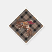 Rodeo Cowboy voor Bucking Bronco Servet (Hoek)