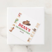 Rodeo Cowboy Western Wild West Verjaardagsfeest Bedankjes Labels (In situ)