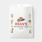 Rodeo Cowboy Western Wild West Verjaardagsfeest Bedankzakje (Voorkant)