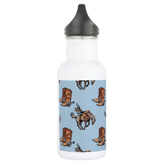 Rodeo Cowboy, Westerne laarzen, Paard, Land Waterfles (Links)