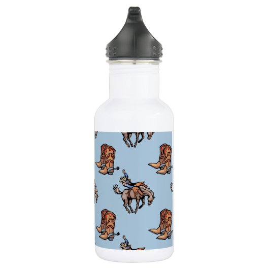 Rodeo Cowboy, Westerne laarzen, Paard, Land Waterfles (Rechts)