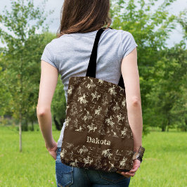 Rodeo Cowboy Westerne paarden gepersonaliseerd Tote Bag