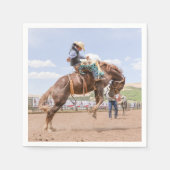 Rodeo cowboy westerne print servetten (Voorkant)