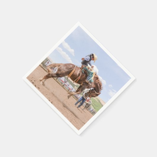 Rodeo cowboy westerne print servetten (Hoek)