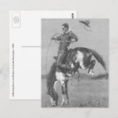  Rodeo Cowboys, Bucking Bronco door Remington Briefkaart (Voorkant / Achterkant)