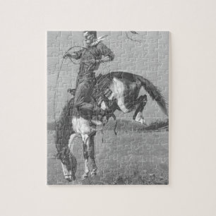  Rodeo Cowboys, Bucking Bronco door Remington Legpuzzel