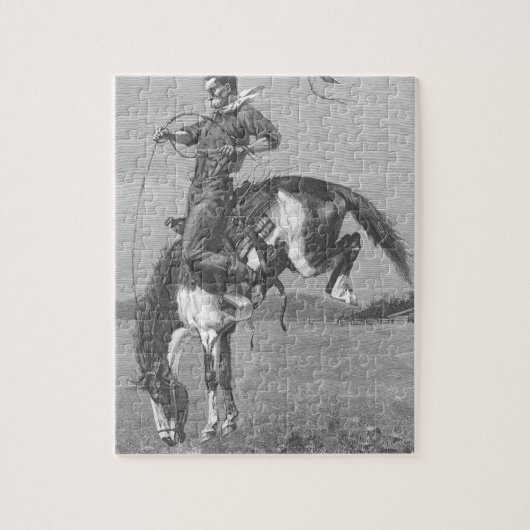  Rodeo Cowboys, Bucking Bronco door Remington Legpuzzel (Verticaal)