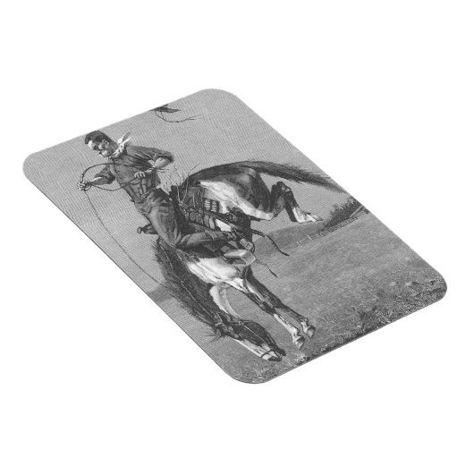  Rodeo Cowboys, Bucking Bronco door Remington Magneet (Rechterzijde)