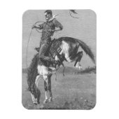  Rodeo Cowboys, Bucking Bronco door Remington Magneet (Verticaal)