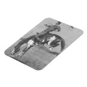  Rodeo Cowboys, Bucking Bronco door Remington Magneet (Linkerzijde)