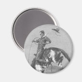  Rodeo Cowboys, Bucking Bronco door Remington Magneet (Voorkant / Achterkant)