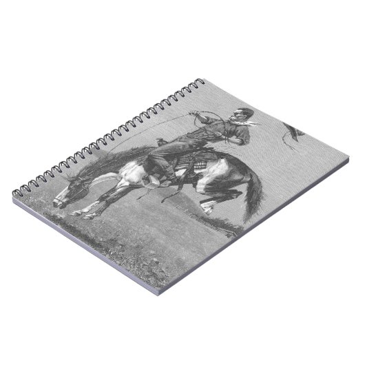  Rodeo Cowboys, Bucking Bronco door Remington Notitieboek (Linkerzijde)