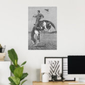  Rodeo Cowboys, Bucking Bronco door Remington Poster (Thuiskantoor)