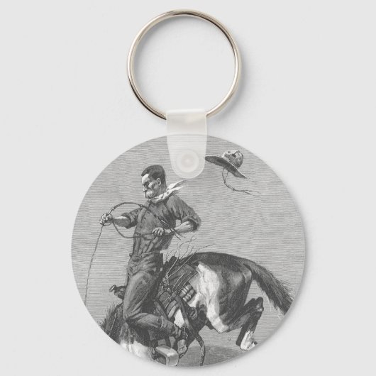  Rodeo Cowboys, Bucking Bronco door Remington Sleutelhanger (Voorkant)