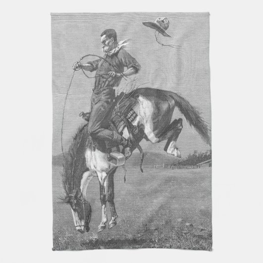  Rodeo Cowboys, Bucking Bronco door Remington Theedoek (Verticaal)