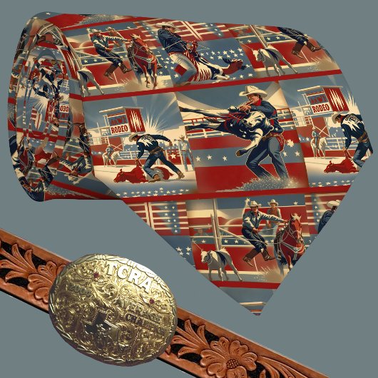 Rodeo Cowboys Calf Roping Stropdas