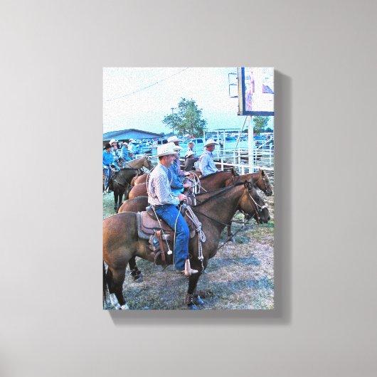 Rodeo Cowboys Canvas Afdruk (Voorkant)