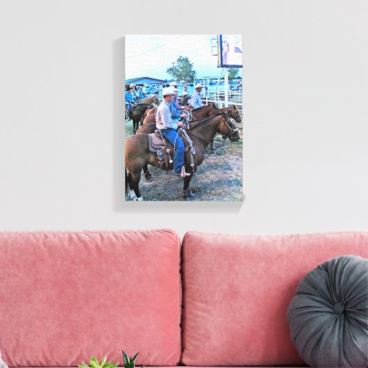 Rodeo Cowboys Canvas Afdruk (Insitu (Woonkamer))