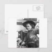 Rodeo Cowgirl: 1940 Briefkaart (Voorkant / Achterkant)
