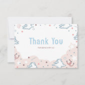 Rodeo Cowgirl Baby shower Dank je wel Kaart (Voorkant)