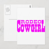 RODEO COWGIRL BRIEFKAART (Voorkant / Achterkant)