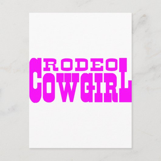 RODEO COWGIRL BRIEFKAART (Voorkant)